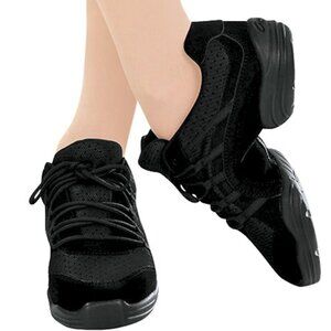 Capezio Canvas Black Dance Sneaker Dansneaker 9.5M